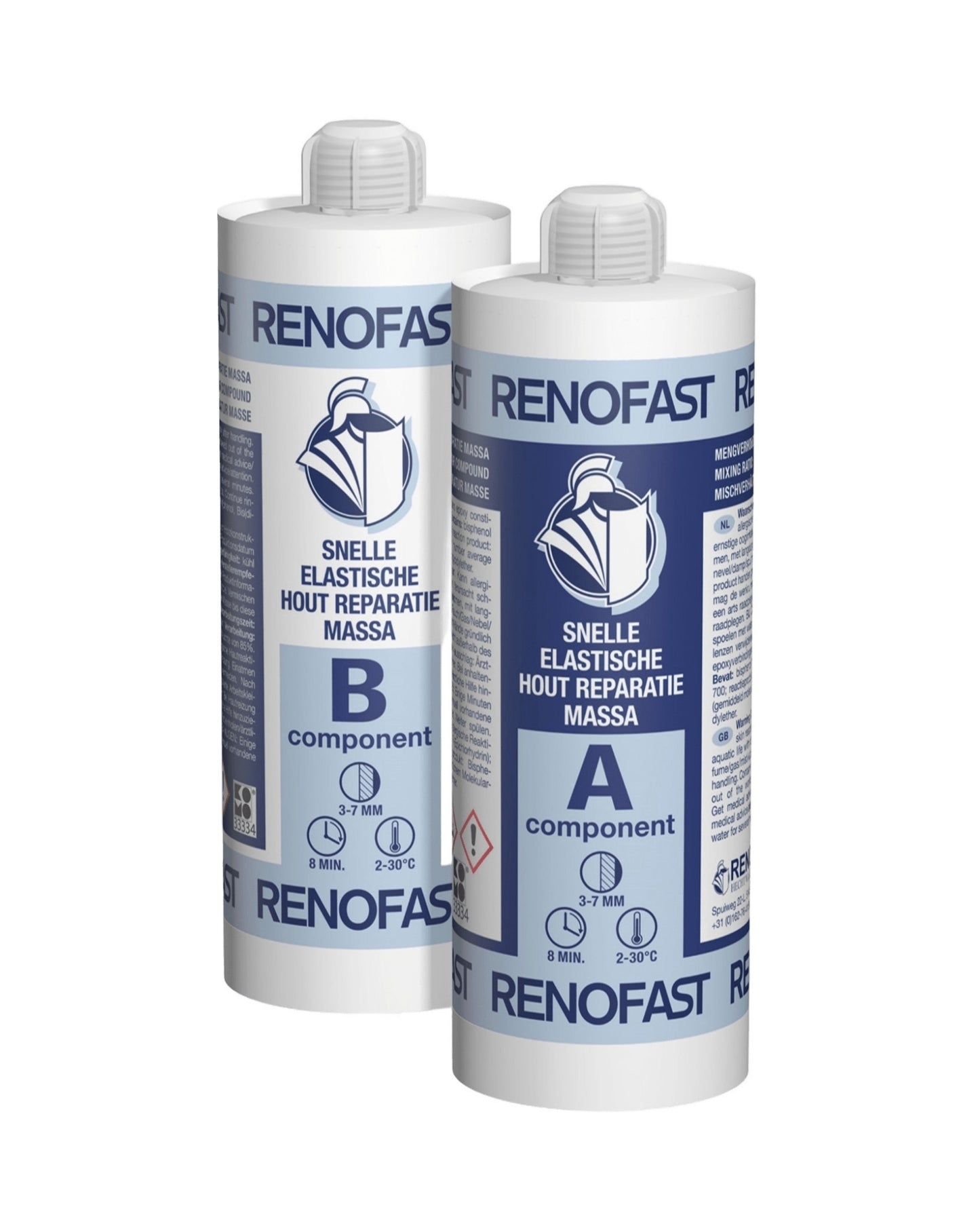 schnelle holzreparaturmasse RENOFAST – Holzreparaturpaste für Profis – 2K-Holzreparaturmasse, Produktfoto