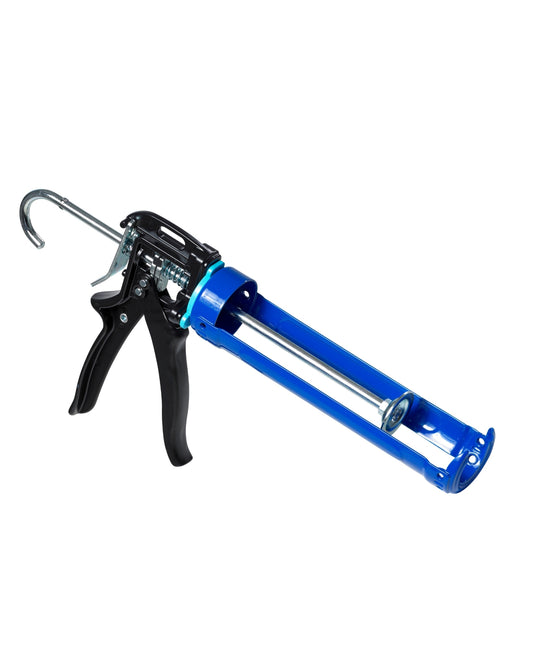 RENOPRESS Profi-Kartuschenpistole – 2K Kartuschen präzise auspressen – Profi-Qualität Schrägansicht