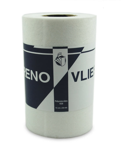 RENOVLIES Glasvlies 15 cm breit 50 m lang – Glasvliesstreifen – ideal mit Epoxidharz – für dauerhafte Verstärkung