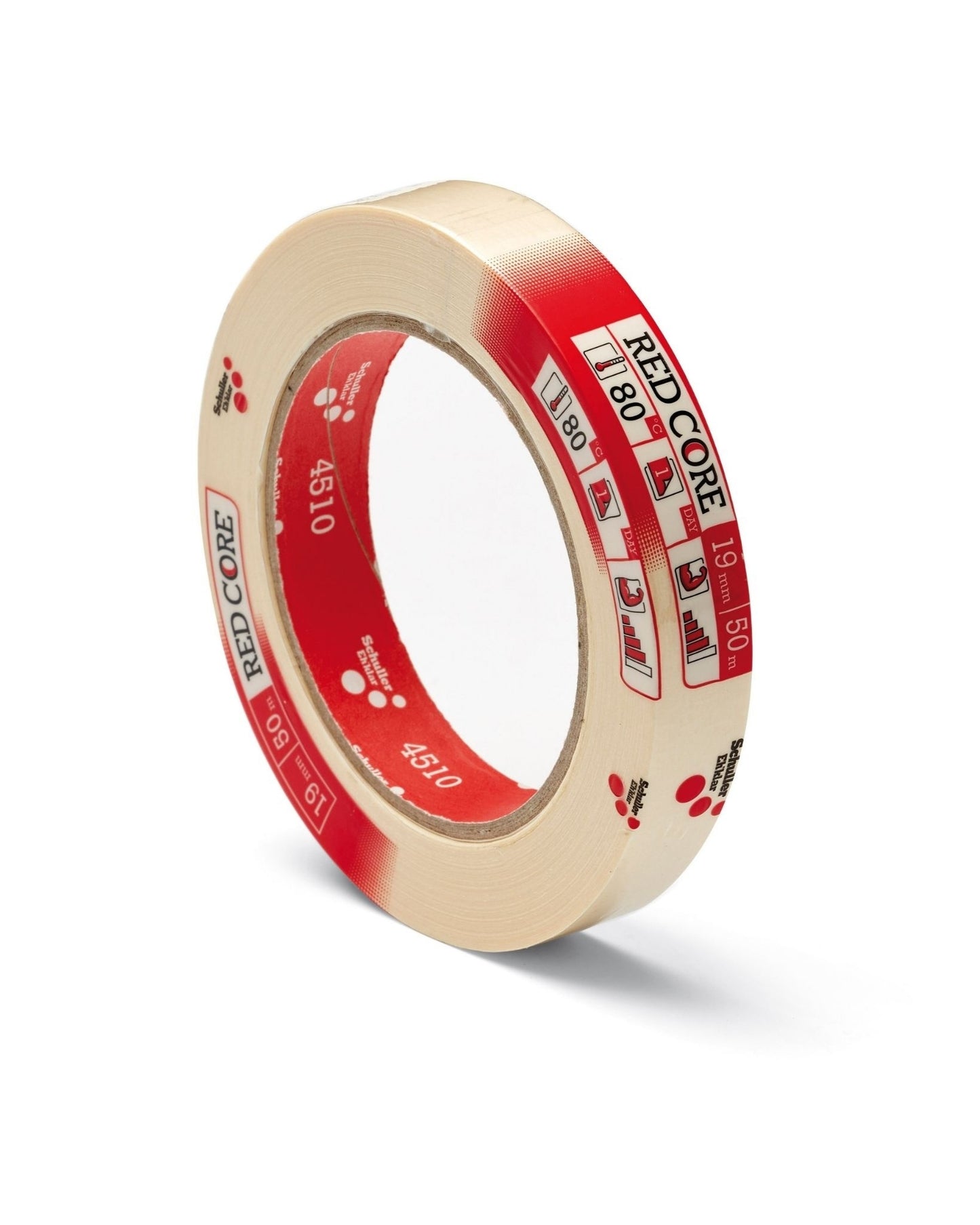 Klebeband (bis 80°) 19 mm x 50 m – 1 Stück – Rahmen, Glas & Kanten schützen – Rolle – klebeband maler 19mm